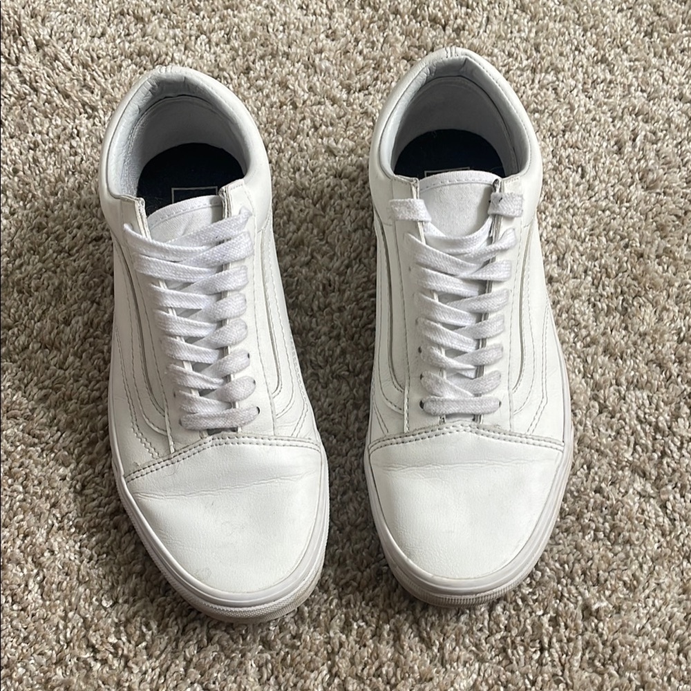 Vans Old Skool Leather Classic White Men's Sneakers